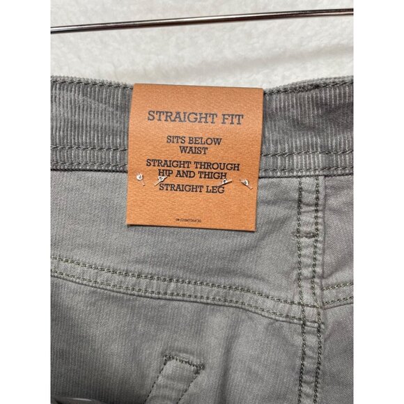 Cremieux Men's 42x30 Straight Fit Corbin Corduroy Pants Gray NWT - Picture 14 of 15